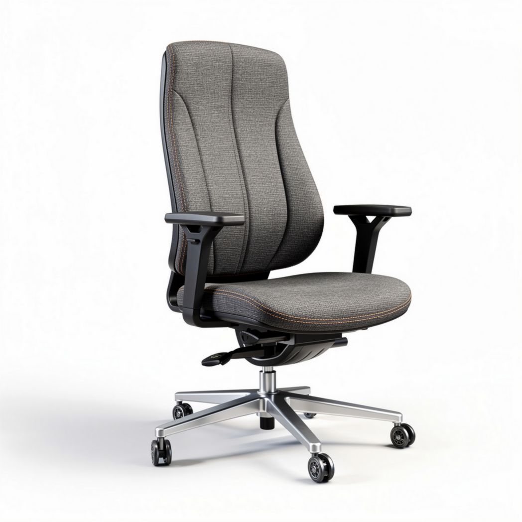 Sedia da ufficio ergonomica in tessuto per ambiente lavorativo – 50 x 60 x 120 cm