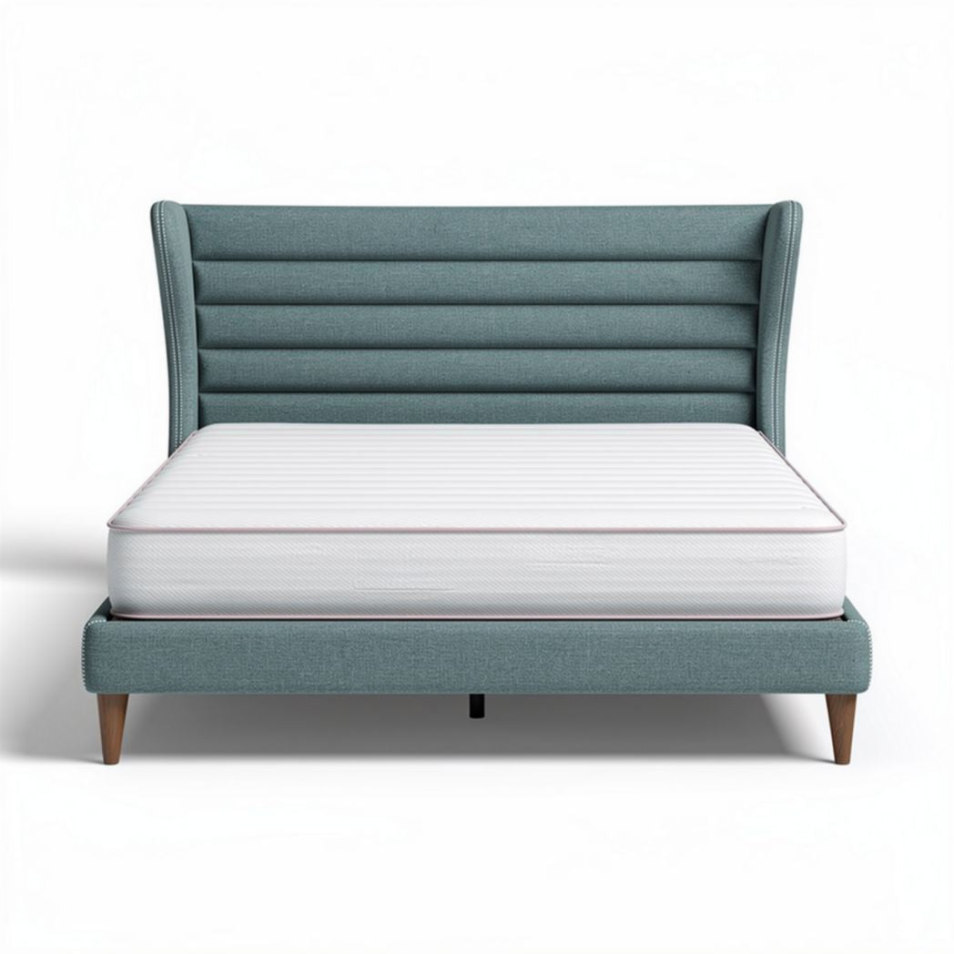 Letto matrimoniale in tessuto per camera da letto – 210 x 180 x 100 cm