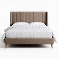 Letto matrimoniale in tessuto per camera da letto – 210 x 160 x 100 cm