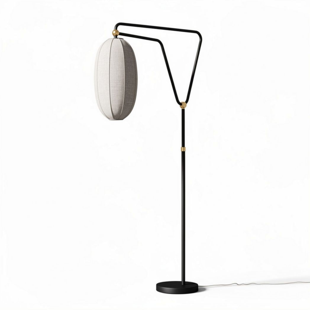 Lampada da terra con paralume in tessuto per illuminazione interna – 20 x 20 x 150 cm